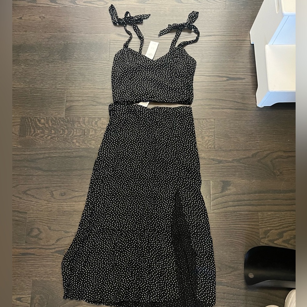 Abercrombie & Fitch Black and White Skirt Set